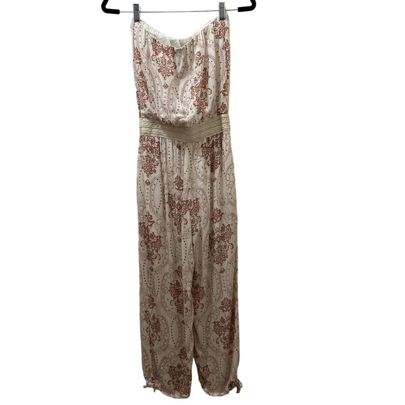 2/$30 Collective Concepts Strapless Jumpsuit Womens XS Boho Cowgirl Western - Picture 3 of 12